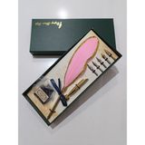 Feather Pen Pembe Tüylü Dolma Kalem Seti