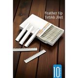 Feather Tip Tırtıklı Ustura Jileti 10 Adet 722119 - 10 lu JILET