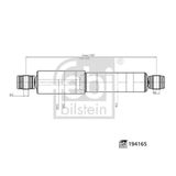 Febi 194165 Amortisör Arka Aks Arka Aks Sol Arka Aks Sağ Nissan Opel Renault Car 106935