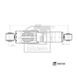 Febi 194194 Amortisör Arka Aks Nissan Renault Car 56210-00Q1e-