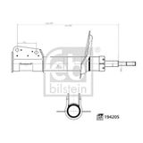 Febi 194205 Amortisör Ön Aks Citroen Fiat 1477511087