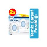 Febreze Hava Ferahlatıcı Banyo Oda Kokusu 2'li Fırsat Paketi Temiz Çarşaf Ferahlığıx2
