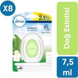 Febreze Hava Ferahlatıcı Banyo Oda Kokusu Dağ Esintisi 7,5 ml X8 Adet