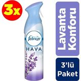 Febreze Hava Ferahlatıcı Sprey Oda Kokusu Lavanta Konforu 185 ml x 3 Adet