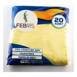 Febris 20'li Baklava Desenli Mikrofiber Temizlik Bezi