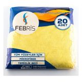 Febris 20'li Ekstra Mikrofiber Temizlik Bezi