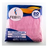 Febris 20'li Kareli Mikrofiber Temizlik Bezi