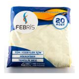 Febris 20'li Parlak Mikrofiber Temizlik Bezi