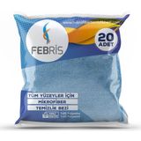 Febris 20'li Ultra Mikrofiber Temizlik Bezi