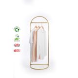 Fec Reklam Butik Stil Oval Askılık Konfeksiyon Askılığı Altın Renk Askılık Gold Elbise Askılığı Ayaklı Askılık