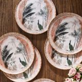 Fecra Peacock 6 Parça Pasta Tabağı Seti