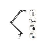 FEDDY Ayarlanabilir Masa Tipi Mikrofon Standı (35X35 Cm) Yaylı Kol, Dayanıklı metal Yapı