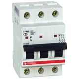 FEDERAL 3X25A 6ka, C Tipi, Otomatik Sigorta, 9EG-C0633-0D25