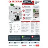 Federal Fk2r 2X40a 30Ma 10Ka Ac Kaçak Akım Rolesi Otomatik Kaldırma Yeniden Başlatma Kurma Ünitesi (220 Volt Kaçak Akım
