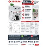 FEDERAL FK2R 2x40A 30mA 10kA Ac Kaçak Akım Rolesi Otomatik Kaldırma Yeniden Başlatma Kurma Ünitesi (