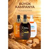 fedon Ekstra Bronzlaştırıcı + Bronzlaştırıcı Güneş Yağı Sun Oil + Spf 50 Güneş Kremi 200ml Avantaj Paketi