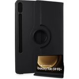 Feedback Newface Samsung Galaxy X610 Tab S9 Fe Plus 12.4 Kılıf 360 Tablet Deri Kılıf - Siyah