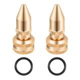 Feekoon Roundup 181331 ile Uyumlu 2 Paket Pirinç Ayarlanabilir Nozul Değiştirme, Koni Nozulu Tamir Takımı Tüm Pirinç Vida, Scotts, Roundup, Smith Çim ve Bahçe Püskürtücüsü ile Uyumlu Contalar ile