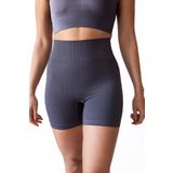 FEELAMORE Seamless Fitilli Kısa Şort Tayt, Yüksek Bel Mini Tayt