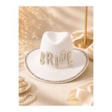 Feelbox Parti Bride To Be Şapkası Bekarlığa Veda Şapkası kovboy konsept Şapka