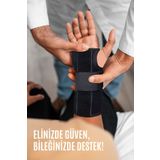 Feelflex Çelik Destekli El Bilek Bandajı Avuç Içi El Bilek Ağrısı Sinir Sıkışması, Karpal Tünel, Sporcu
