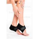 Feelflex Ortopedik Silikon Kumaş Topuk Çorabı 2 Adet Topuk Dikeni Tabanlık Ayak Nasır Çatlak Topuk Ağrısı