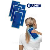 Feelflex Sıcak Soğuk Kompres Jel Termojel 13X26CM, Isıtır Soğutur Agrı Giderır, Buz Paketi Jel 5 Adet - 13 x 26