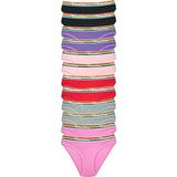 Feelline 12 Adet Beli Renkli Lastik Pamuklu Kadın Slip Tutku Külot