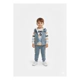 FEELY KİDS SEVİMLİ DİNOZOR TEMALI KAPÜŞONLU 3 PARÇALI SET .(YELEK-SWEAT -ALT EŞOFMAN.) 1 BEDEN BÜYÜK ALINIZ