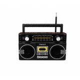 Feexot FX-2509B Bluetooth Hoparlör, FM Radyo, USB ve TF Kart Destekli, Retro Boombox Tasarım