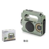 FEEXOT FX2519S FM Radyo USB Solar Şarjlı Dinamolu LED El Fenerli Taşınabilir Kamp Hoparlör