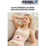 Fegel FG-N04 Titreşim, Isı Veren Şarjlı Özel Gün Kemeri – Regl, Karın ve Bel Ağrı Hafifleten Masaj Cihazı - Pembe