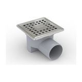 Feha 10X10 Yer Süzgeci 50mm Yandan Çıkışlı - 10 x 10 cm