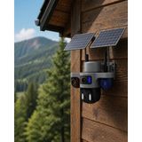 Feifei Güneş Enerjili Arıcı Kamerası 4g Sım Kartlı 9mp 3 Lens Yayla Güvenlik Kameras - FEİ4268-724