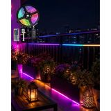 Feifei LED Strip Rgb 5 Metre Çok Renkli Kumandalı Şerit LED Işık Seti - FEİ8659-7393