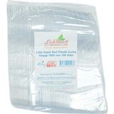 Feifei Lüks Kaşık Sert Plastik Çorba Kaşığı 1654 mm Şeffaf 100 Adet 1 Paket - 1 Adet
