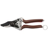 FELCO 6 ELITE Budama Makası - Orta Sağ Eller için Deri Sarılı Saplı 7,7 inç İsviçre Yapımı Bahçe Makası | Bahçe için El Budayıcılar | Baypas Bıçaklı Bahçe Aleti Kesici, Alüminyum Gövde