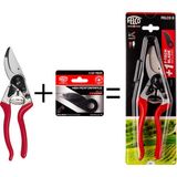 Felco 8 Alüminyum Saplı Budama Makası ve F-Tech 7/3 Yedek Bıçaklı Setli Bahçe Aleti