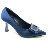 Feles Kare Toka 8 Cm Topuklu Stiletto Kadın Ayakkabı