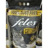 Feles Kedi Kumu 10 Lt Kokusuz Topaklaşan Özellikte 100% Tozsuz Doğal Kedi Kumu