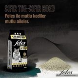 Feles Tozsuz Kedi Kumu 10 lt Kokusuz Topaklaşan Özellikli İnce Taneli