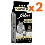 Feles Ultra Light Karbonlu Topaklanan 10 lt 2 Adet Kedi Kumu
