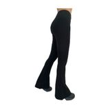 Felice Butik Kadın Siyah İspanyol Paça Tayt, Slim Fit, Yüksek Bel, M Beden FLCTYTISP1002
