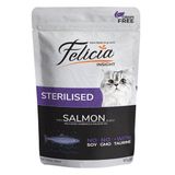 Felicia 12x85 gr Tahılsız Somonlu Kısırlaştırılmış Pouch Kedi Konservesi