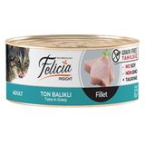Felicia 12x85 gr Tahılsız Ton Balıklı Fileto Yetişkin Konserve Kedi Maması