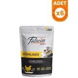 Felicia 6x85 gr Tahılsız Tavuklu Pouch Kısırlaştırılmış Konserve Kedi Maması