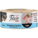 Felicia 6x85 gr Tahılsız Ton Balıklı Tavuklu Kıyılmış Kedi Konserve