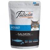 Felicia 85 gr 12 Adet Jöle İçinde Somonlu Taurinli Tahılsız Yetişkin Kedi Konservesi