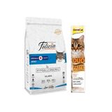 Felicia Az Tahıllı Somonlu Yetişkin Kedi Maması 2 kg + Gimcat Duo Paste Peynirli Anti-Hairball Malt 50GR