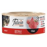 Felicia Biftekli Fileto Yetişkin Konserve Kedi Maması 85